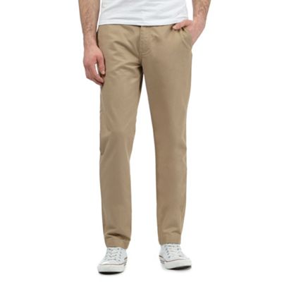 Fred Perry Big and tall beige twill chinos
